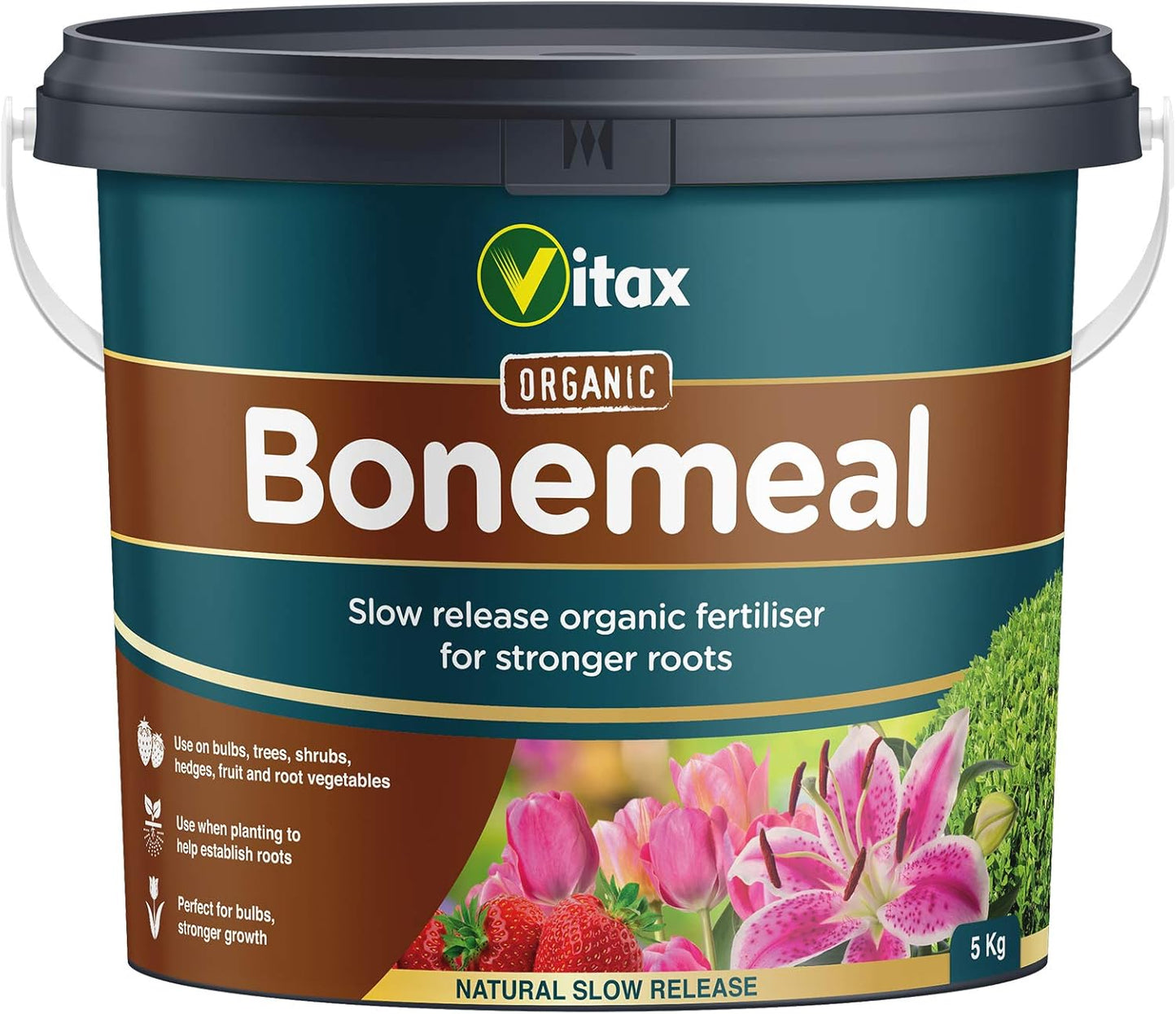 Vitax Bonemeal | Organic Fertiliser | Slow Release Formula | 5kg