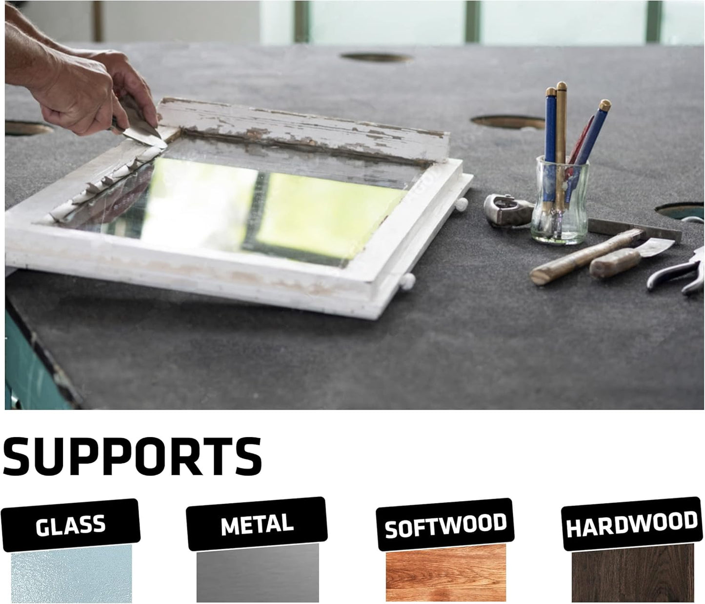 Everbuild 101 Multi-Purpose Linseed Oil Putty – Suitable For Single Pane Glass – Brown – 500 G