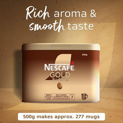Nescafe Gold Blend Freeze Dried Instant Coffee 500g