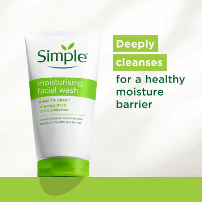 Simple Moisturising Foam Facial Wash 150ml