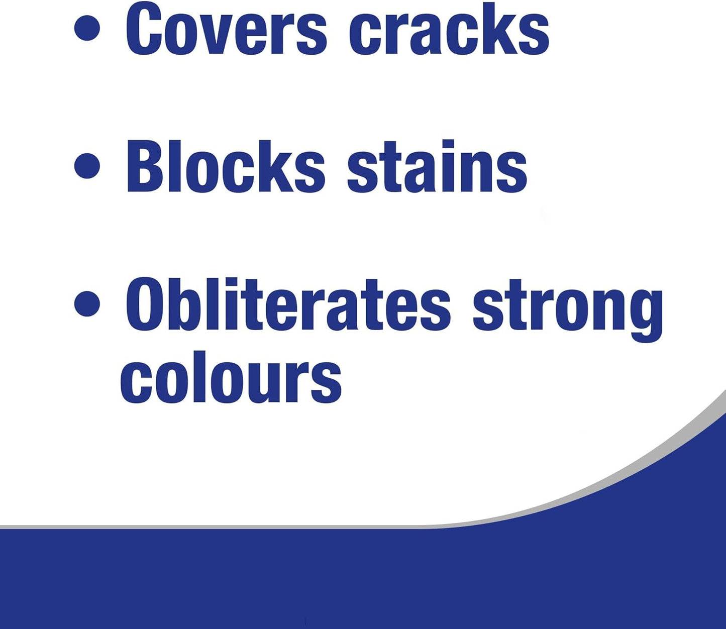 Polycell 3 in 1 Basecoat Undercoat | Covers Cracks & Stains | 2.5 Litre
