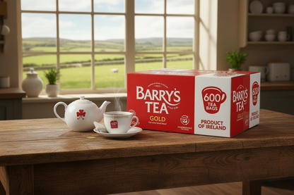 Barry's Gold Teabags 100% Black Tea. Expertly Blended in Ireland 600 Per Box