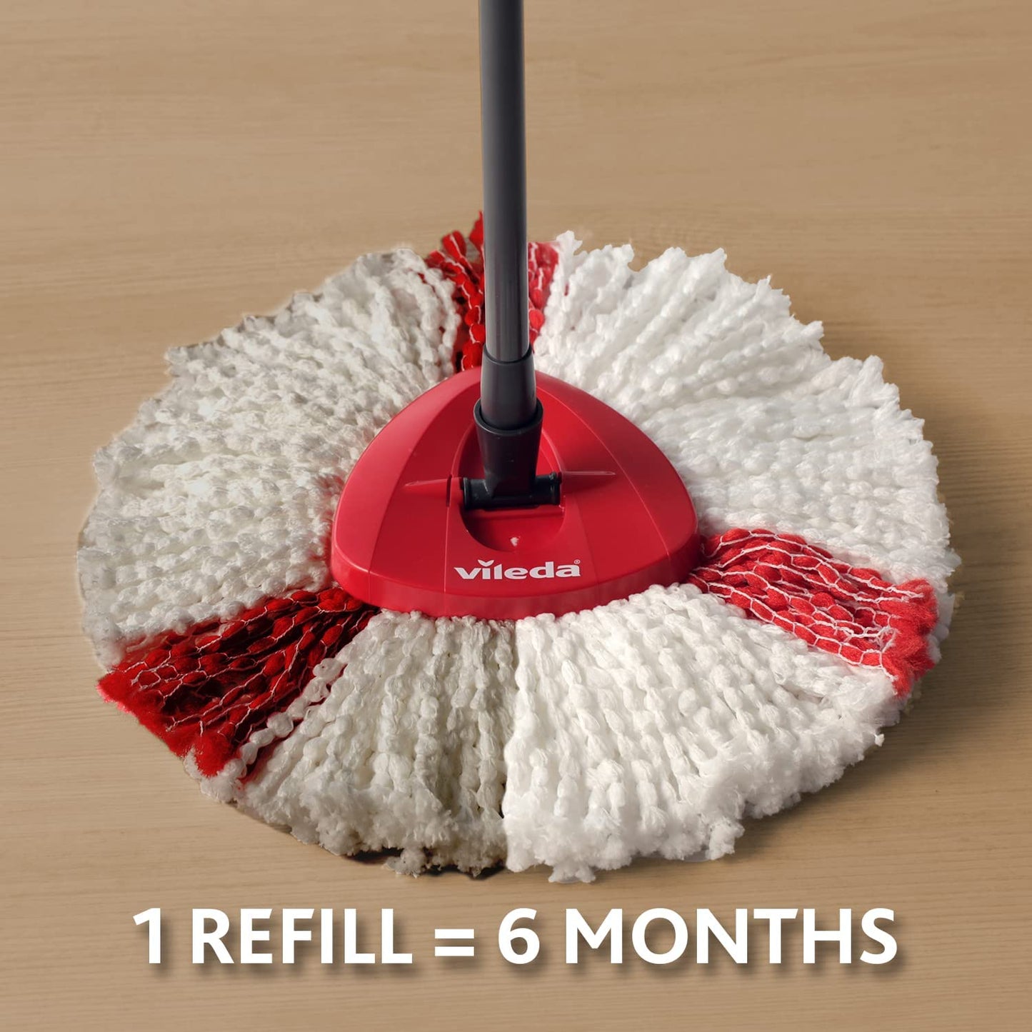 VILEDA Turbo EasyWring & Clean Complete Set Mop with Bucket and Power Spinner Plus 5x Replacement Head Turbo - UK BUSINESS SUPPLIES