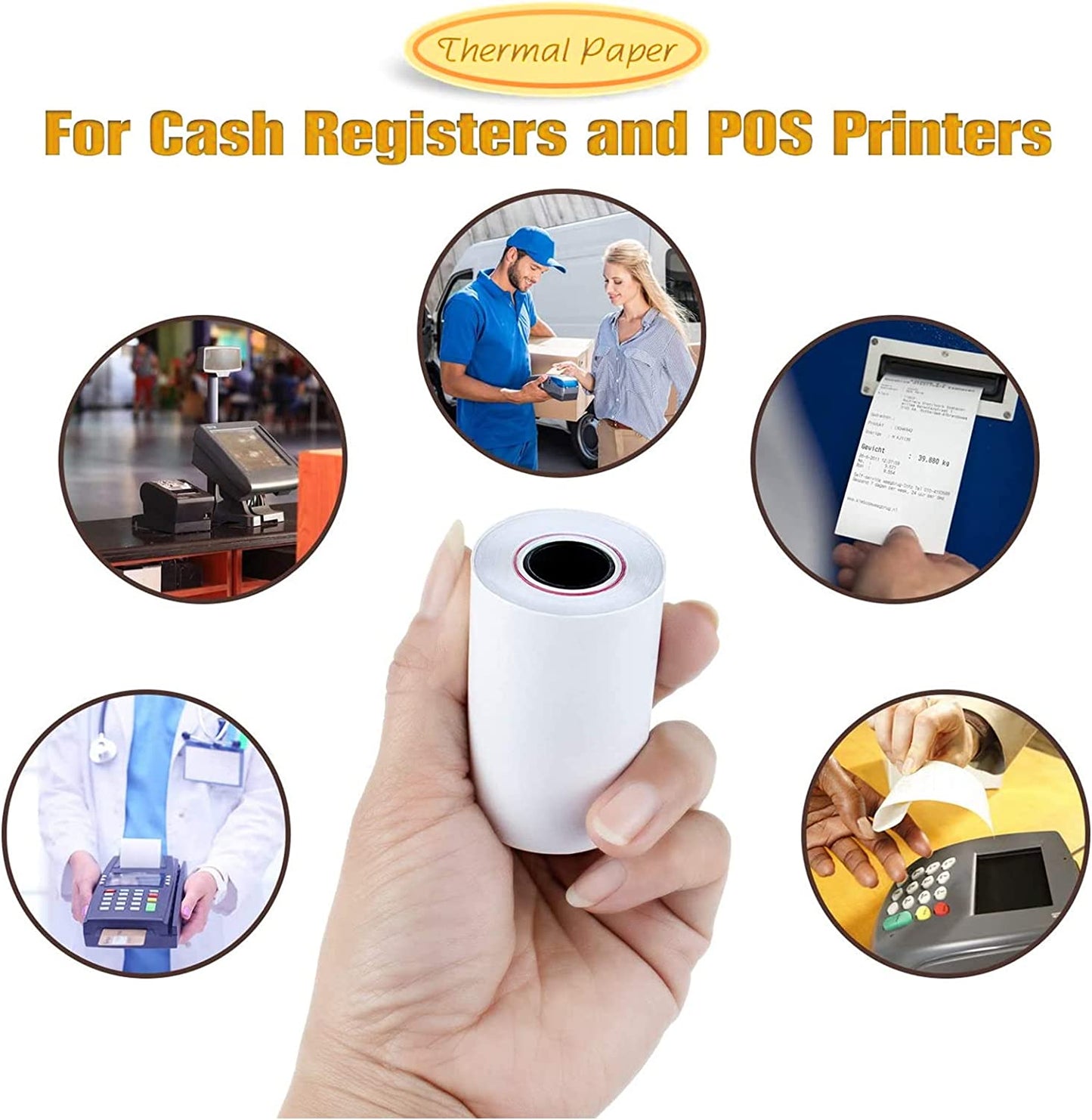 Thermal Till Rolls BPA FREE by Roll-X (Size 57x51)