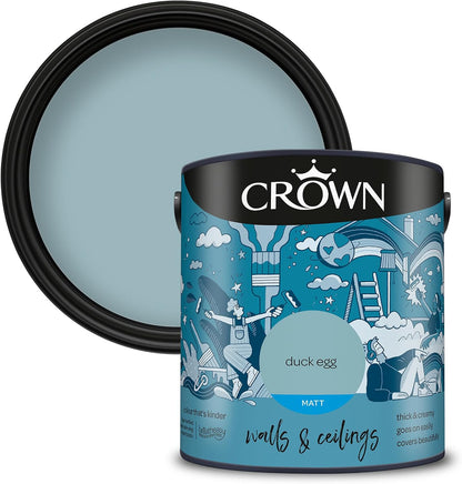 Crown Breatheasy Matt Emulsion - Duck Egg 5L