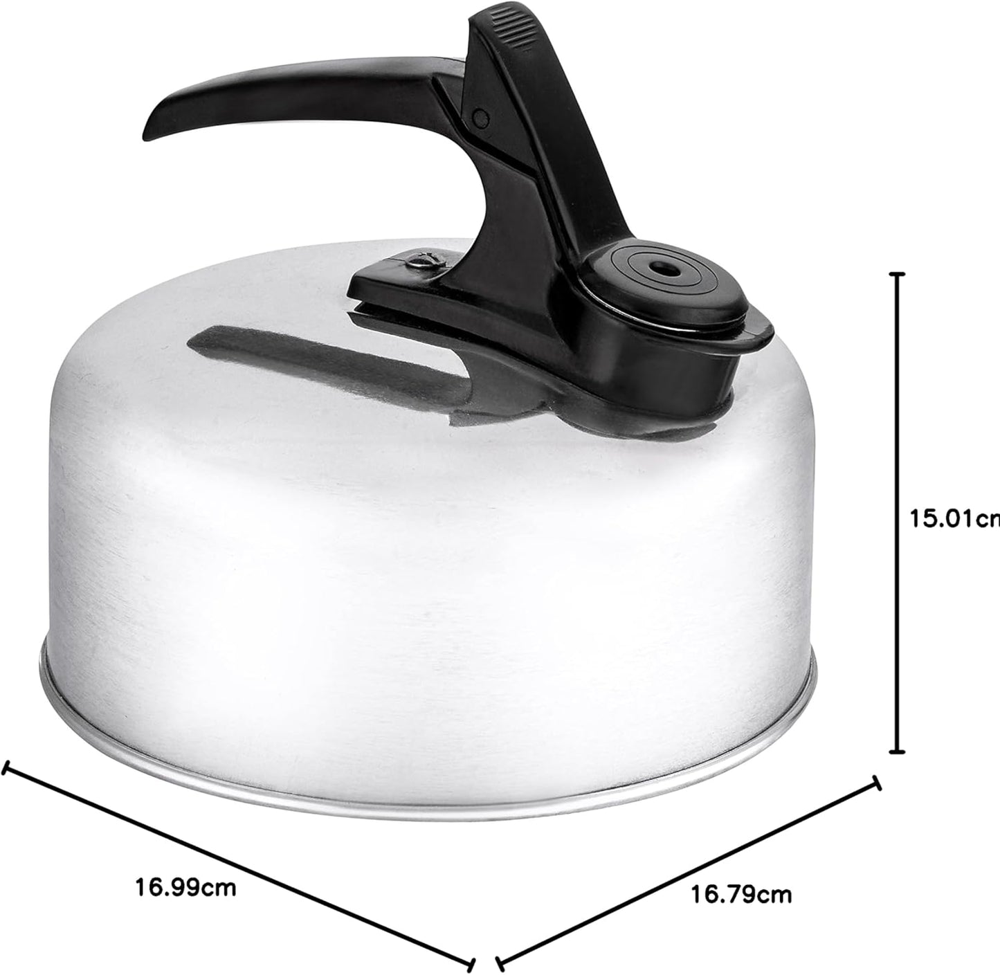 Pendeford Wk10P Whistling Kettle Polished, 1 L, Silver