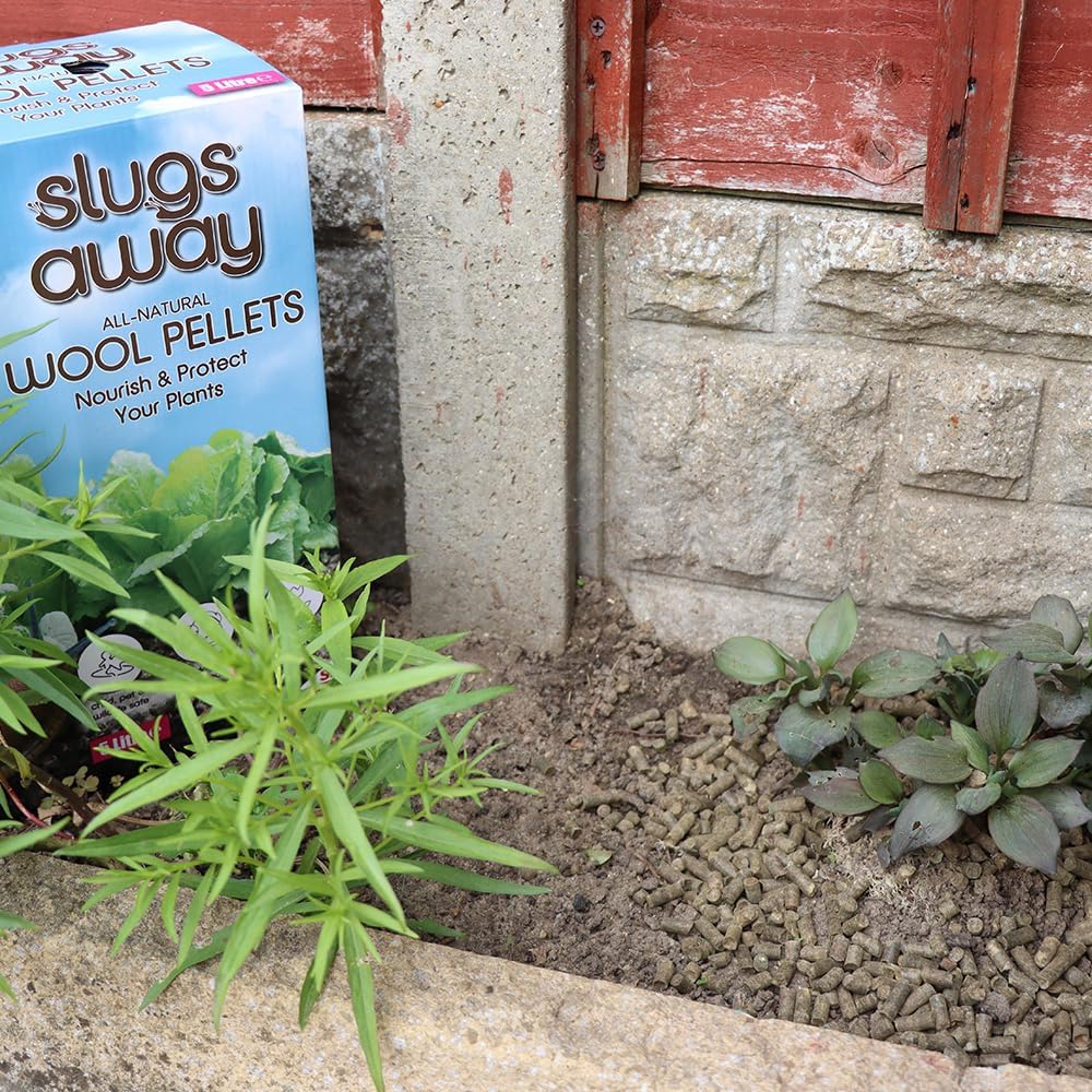 Defenders All-Natural Slugs Away Wool Pellets | Slugs and Snails | 1 Litre