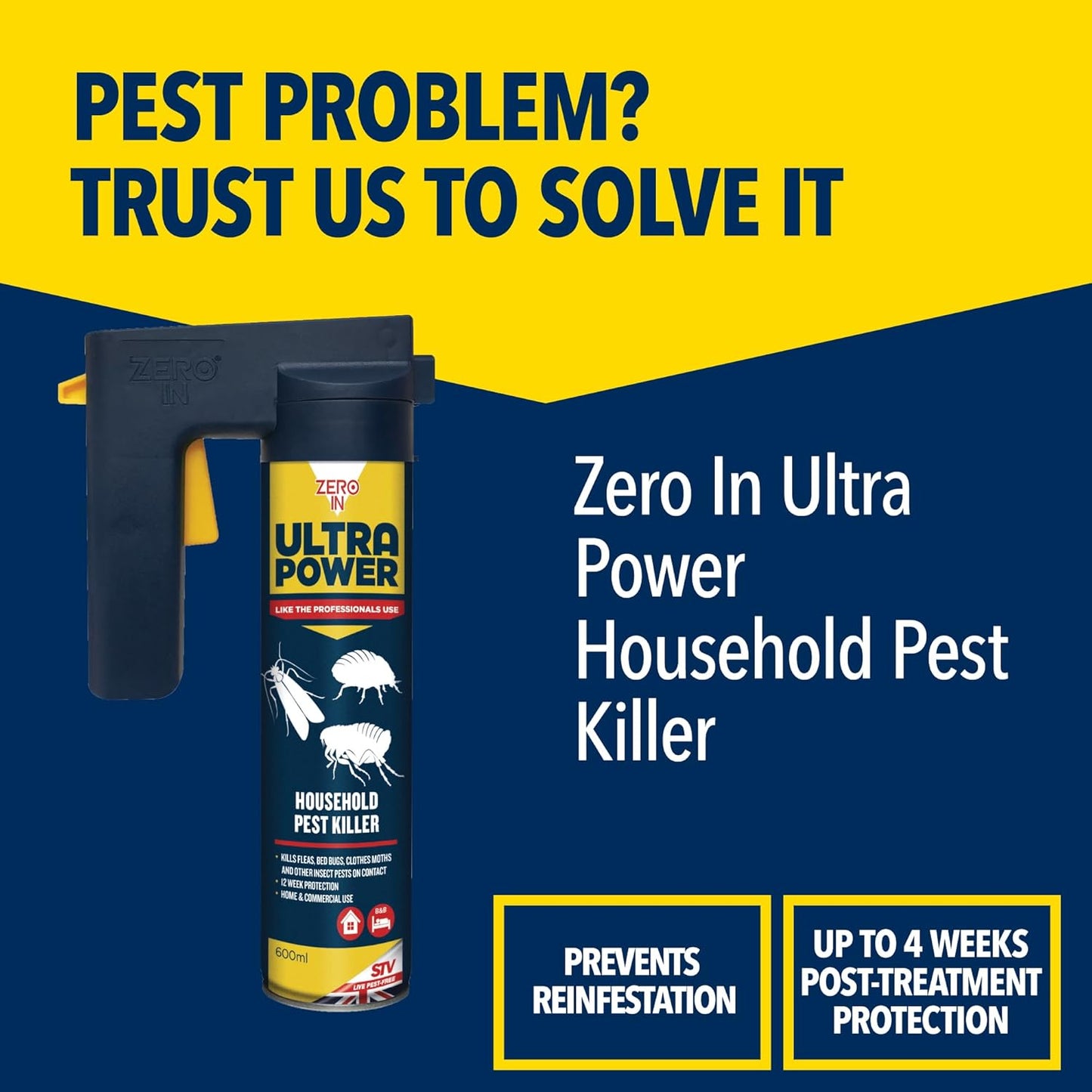 Zero In Ultra Power Household Pest Killer 600ml (ZER558)