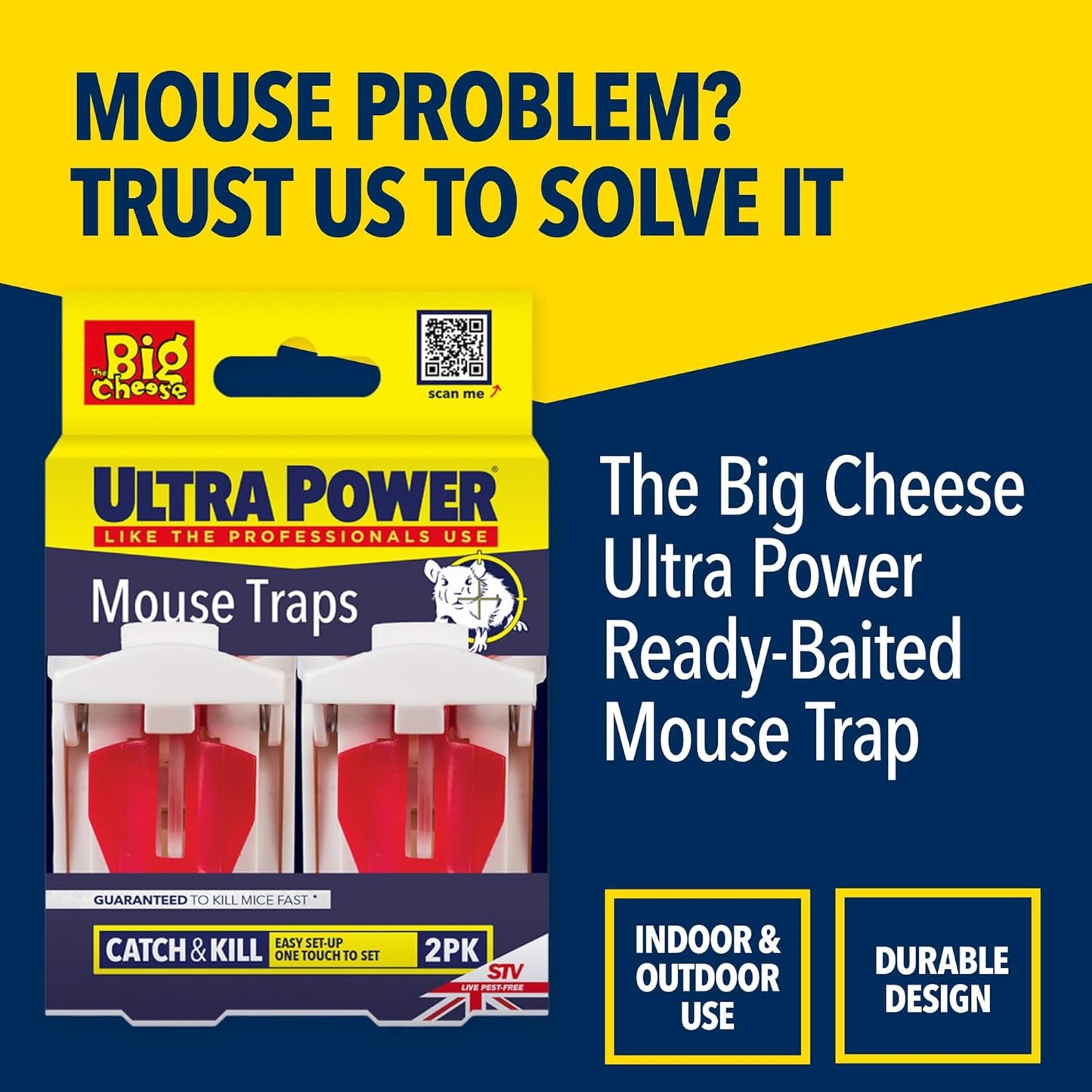 Big Cheese Ultra Power Mouse Traps Twinpack (STV148)