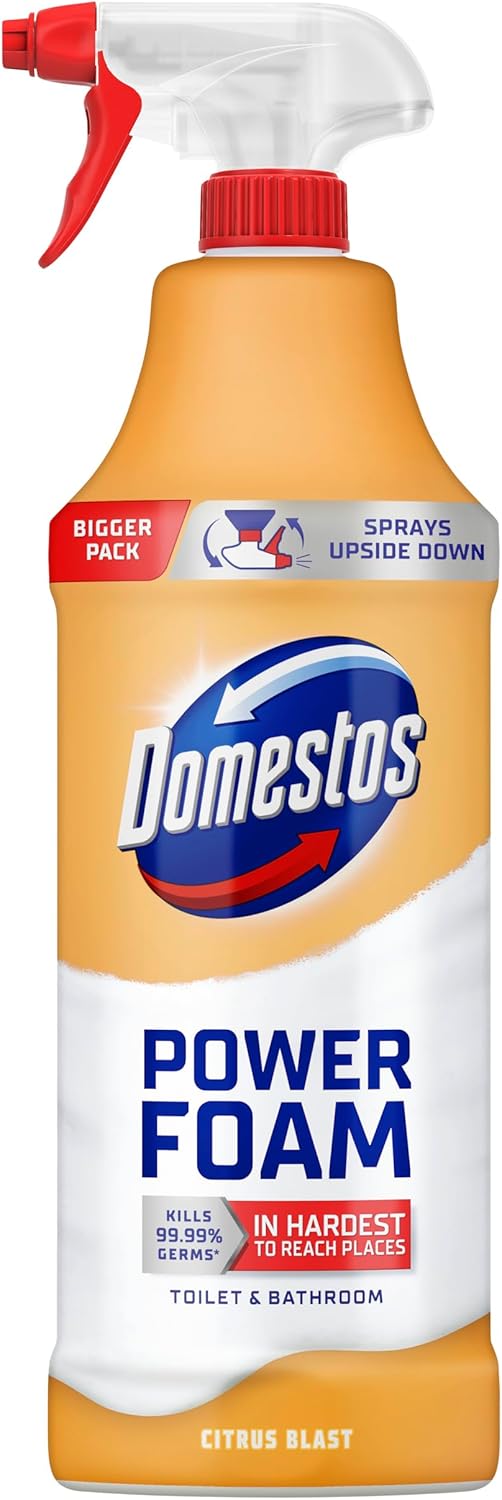 Domestos Power Foam | Citrus Blast |  Toilet & Bathroom Cleaner | 1 x 650ml