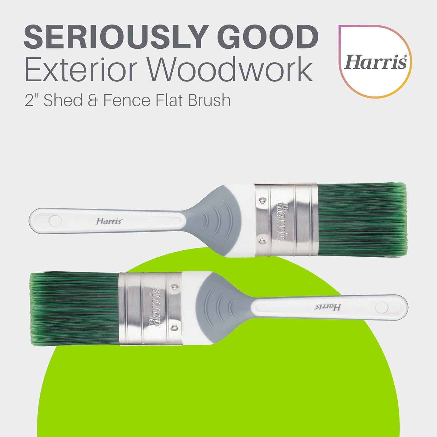 Harris Seriously Good Shed & Fence No-Loss Woodwork Paint Brush, 2"