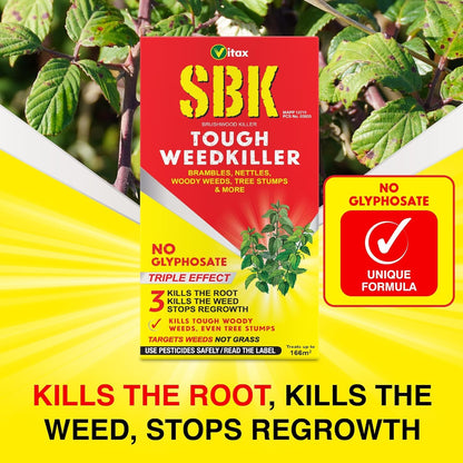 Vitax Sbk Tough Weedkiller 500Ml. Kills The Roots. No Glyphosate.