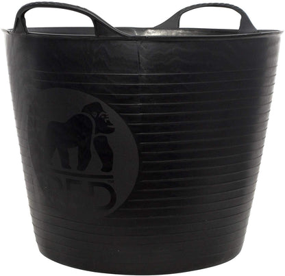 Red Gorilla {Tubtrug} Black Recycled Tub Medium 26 Litre - UK BUSINESS SUPPLIES