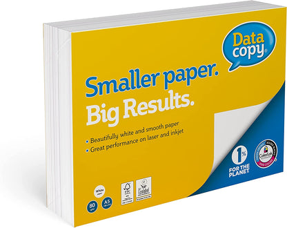 Data Copy Everyday A5 80gsm White Paper 1 Ream (500 Sheets)