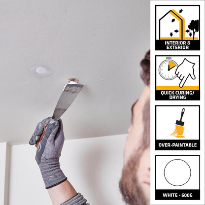 Everbuild All Purpose Ready Mixed Filler – Interior And Exterior Use – White – 600G