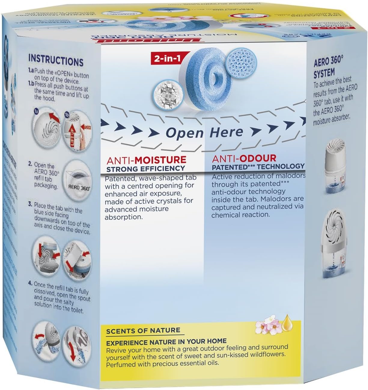 Unibond Aero 360 Flower Meadows Tablets Pack 2's