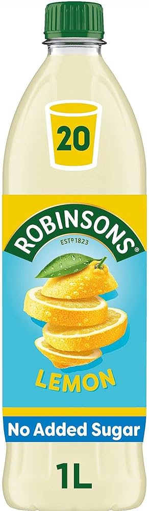 Robinsons Lemon Squash No Added Sugar 1 Litre A02103 {Clearance Line DATED END JULY }