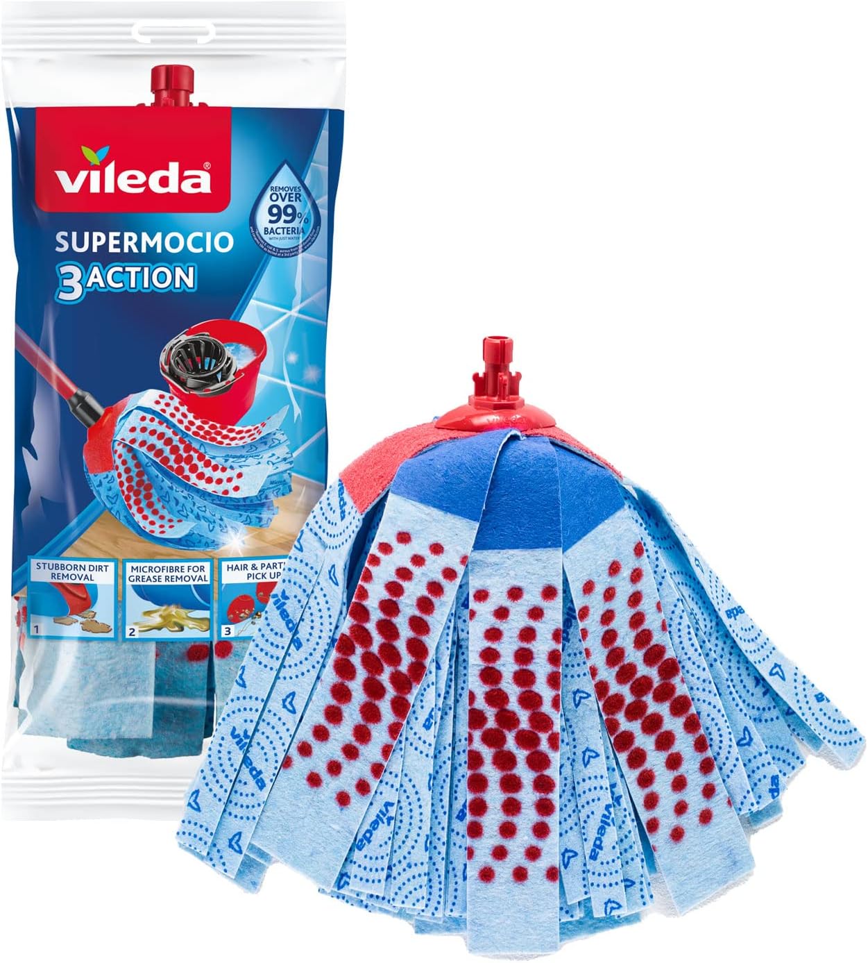 Vileda Supermocio 3 Action XL Mop Replacement Head