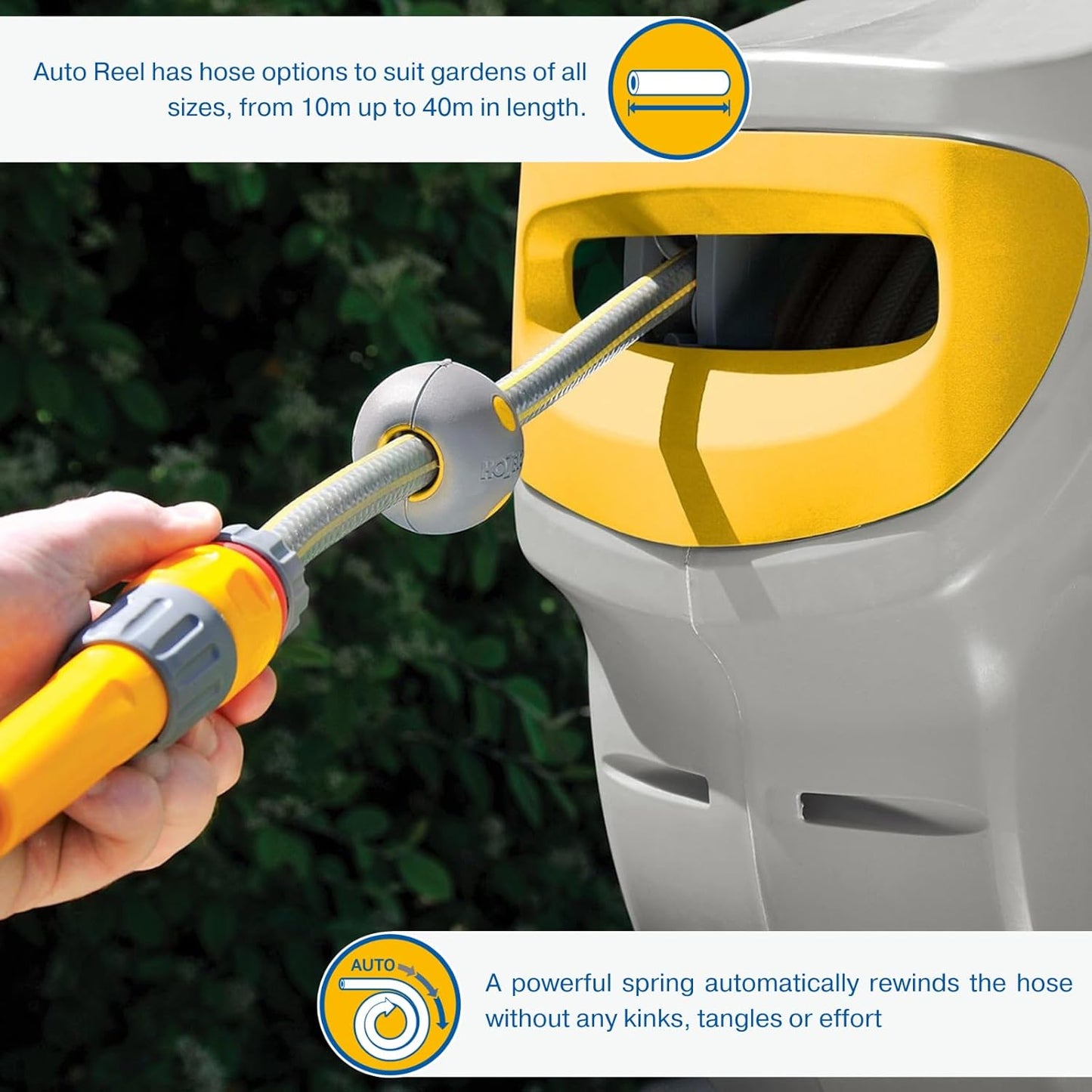 Hozelock - Auto Reel Wall-Mounted 40M 2595R8000