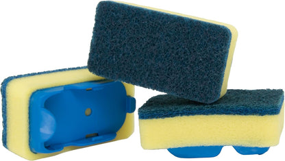 Spontex Dishmop General Purpose Refills, Pack Of 3,Yellow Spongegreen Scourer