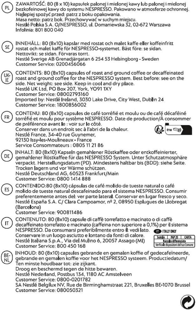 Starbucks Pike Place Roast Lungo 10's (Nespresso Compatible Pods)