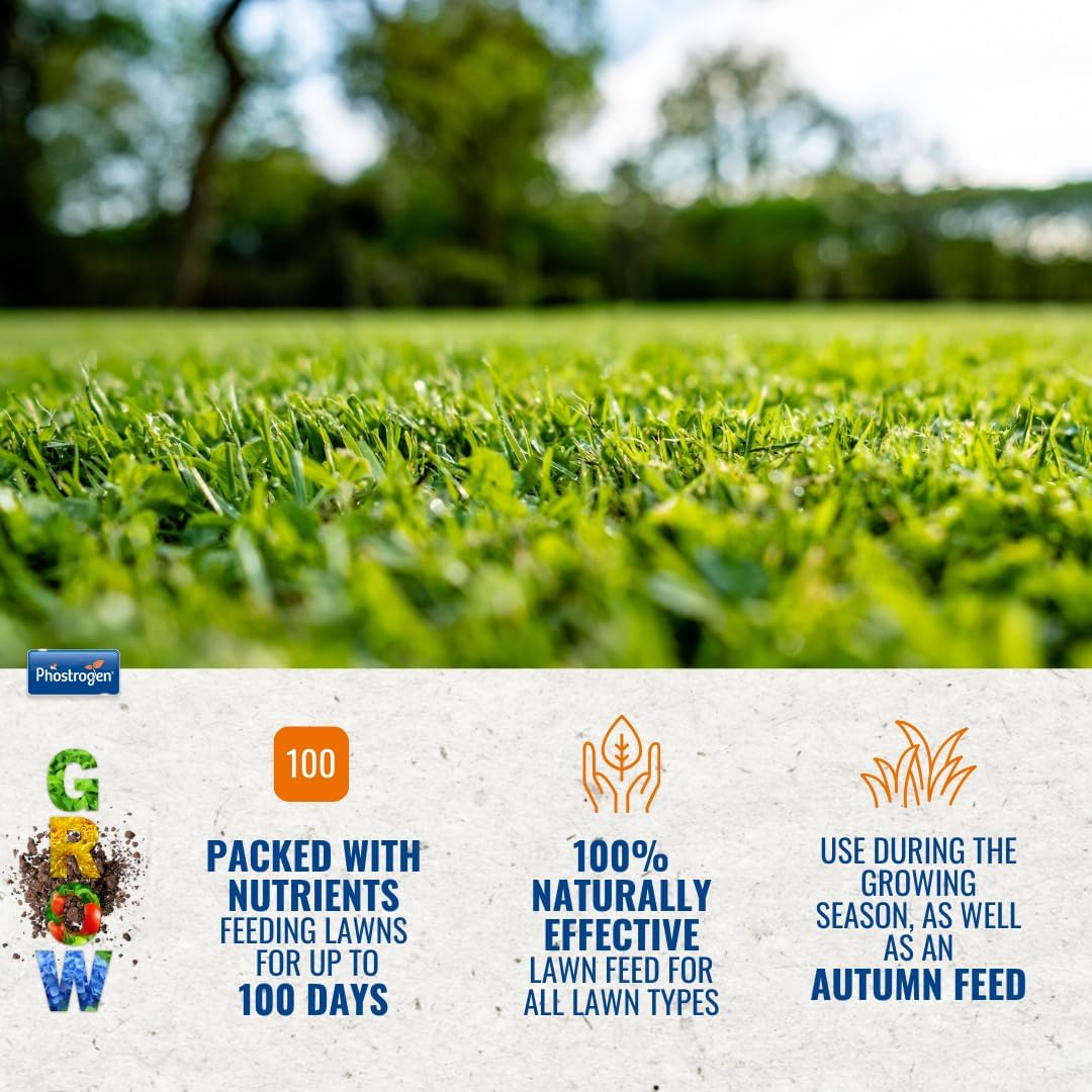 Phostrogen  Organic Lawn Food, 15kg / 375sqm