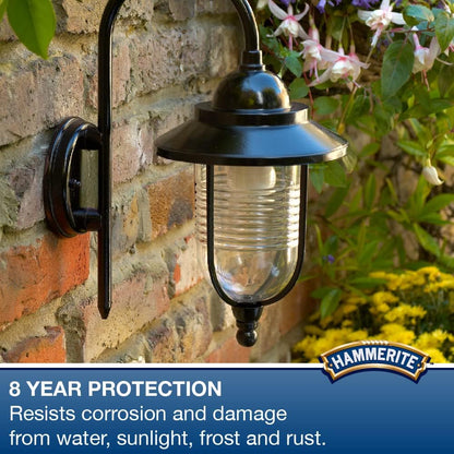 Hammerite Spray Paint for Metal | Direct to Rust Exterior Metal Paint | Smooth Finish | DARK GRE