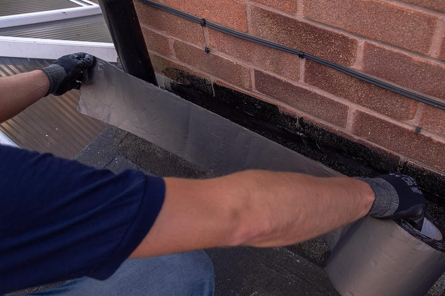 Bostik Evo-stik Flash band Self Adhesive Flashing Tape Grey, 100mm X 10m