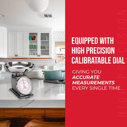 Mechanical Kitchen Scales, Professional Food Weighing Scale Dual Display