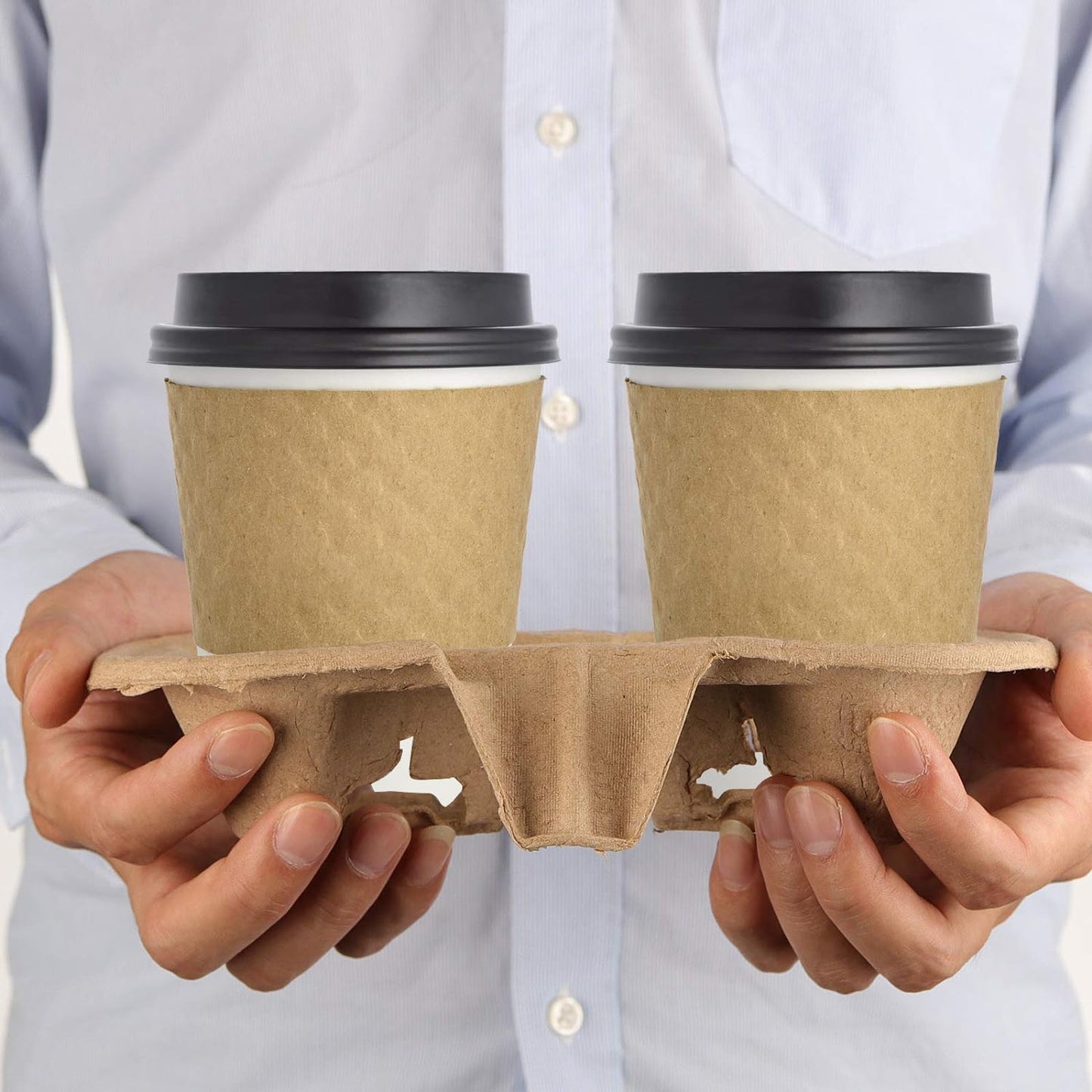 Belgravia Disposables Moulded Pulp 2 Cup Carrier x 180's