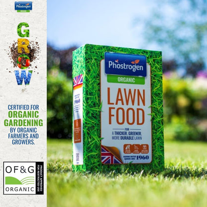 Phostrogen  Organic Lawn Food, 15kg / 375sqm