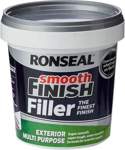 Ronseal - Smooth Finish Exterior Multi Purpose Ready Mix Filler Tub 1.2 Kg
