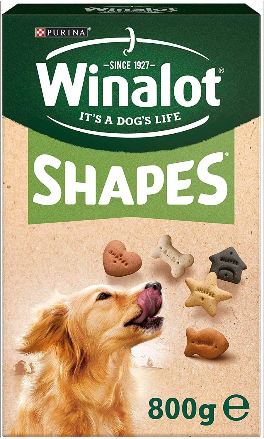 Winalot Dog Treats Shapes Dog Biscuits 800g - 5 Pack Bundle