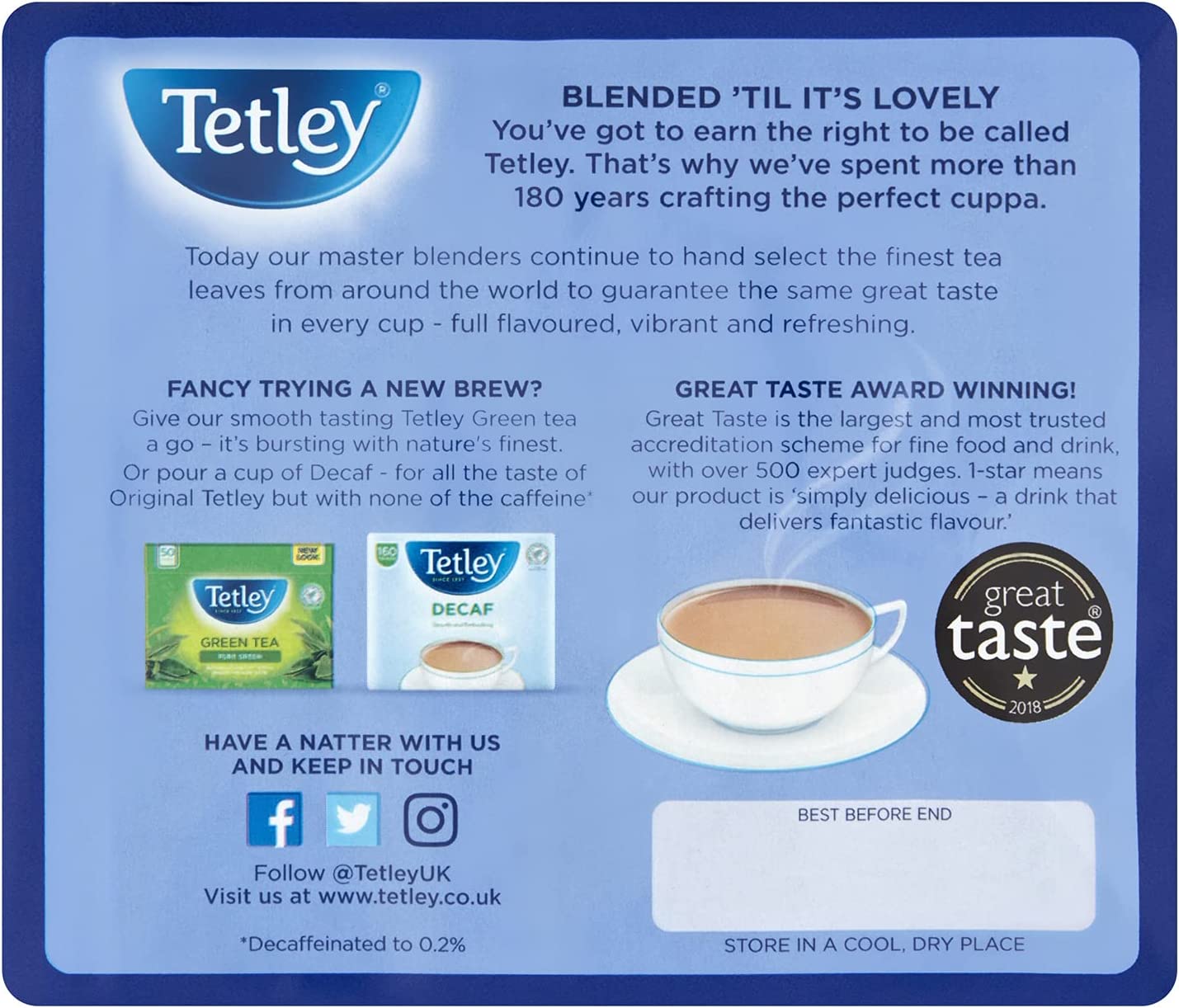 Tetley 80s 2-Cup Tea Bags Retail 250g | Special Offer 3 Pack Bundle