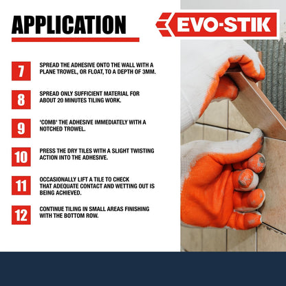 EVO-STIK Mould Resistant Wall Tile Adhesive & Grout 1 Litre