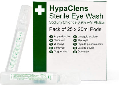 Hypaclense Saline Eye Wash Pods 5ml (Pack of 25) 2404096