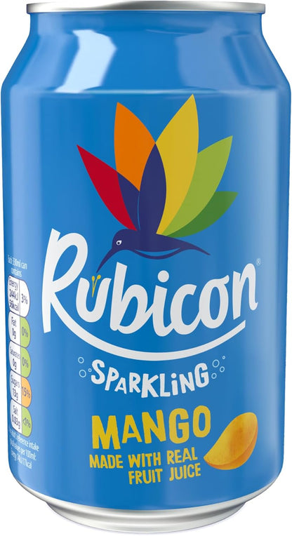 Rubicon Sparkling Mango Drink | 24 x 330ml Cans