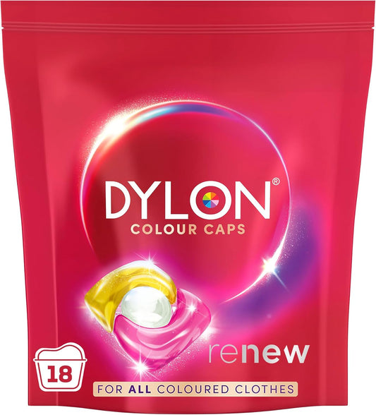 Dylon Colour Wash Caplets Renew 5x18s | 90 Pods