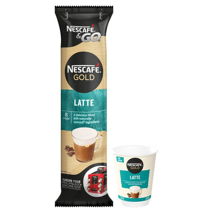 Nescafe & Go Coffee Cups for the & Go Machine Latte (Sleeve of 8)
