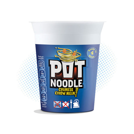 Pot Noodle Chinese Chow Mein Flavour 12x90g