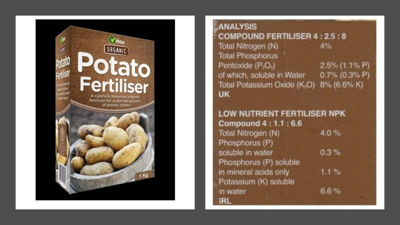 Vitax Organic Potato & Vegetable Fertiliser 3 x 1kg