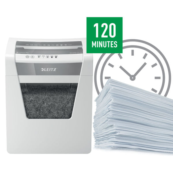 Leitz IQ Office Cross Cut Shredder 23 Litre 17 Sheet White DS 80031000