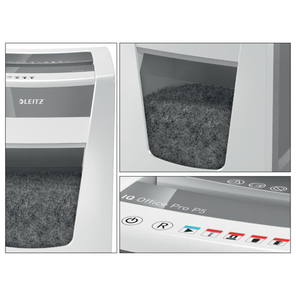 Leitz IQ Office Pro Micro Cut Shredder 30 Litre 17 Sheet White DS 80051000