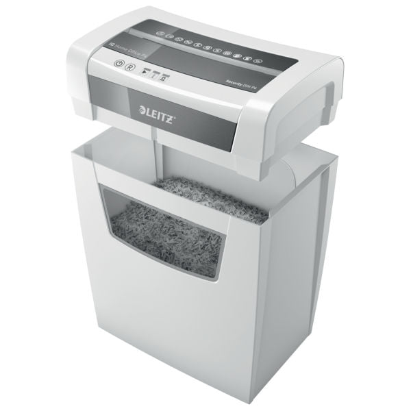 Leitz IQ Home Office Cross Cut Paper Shredder P4 23L White 80091000