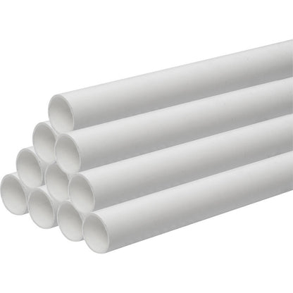 Primaflow Floplast pushfit waste pipe 40mm x 2m White WP02