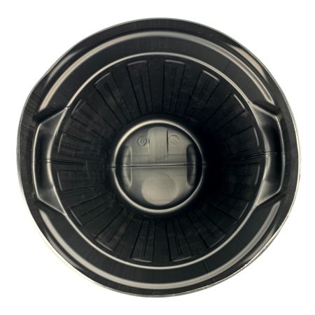 Fixtures Strata Shatterproof  Refuse Bin Secure Push On Lid Black 80L (GN343)