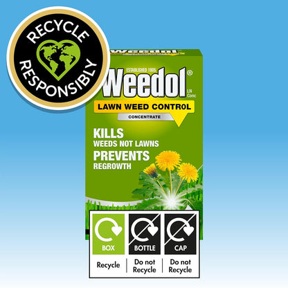 Weedol Lawn Weedkiller | Highly Concentrated | Kills Weeds Not Lawns | 1 Litre
