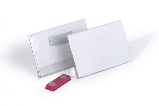 Durable Name Badge with Magnet 54x90mm (Pack 25) 811719