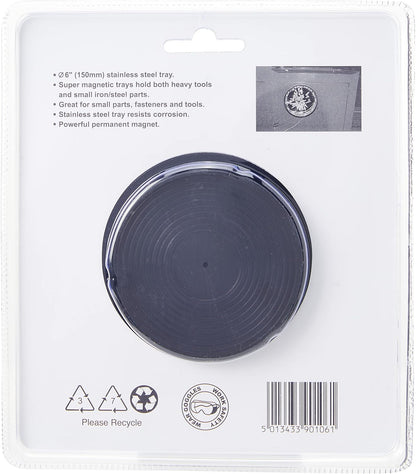 Hilka Tools 6" Stainless Steel Magnetic Tray