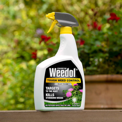 Weedol Tough Weed Control Spray | 1 Litre | Kills and Prevents Regrowth